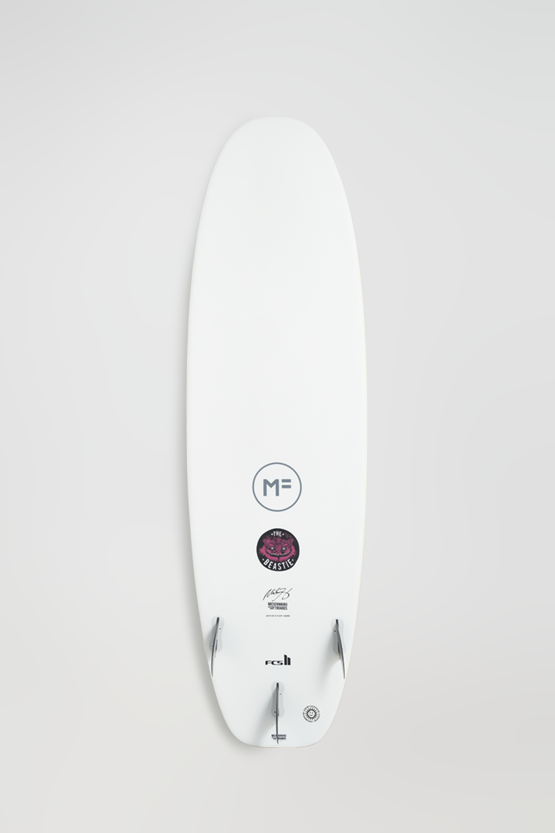 7'0 MF Beastie Epoxy Lam White 50.5L