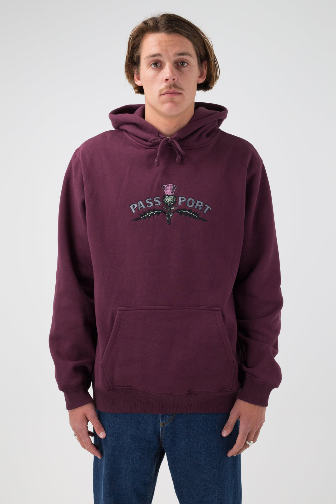 Pass~Port Thistle Embroidery Hoodie