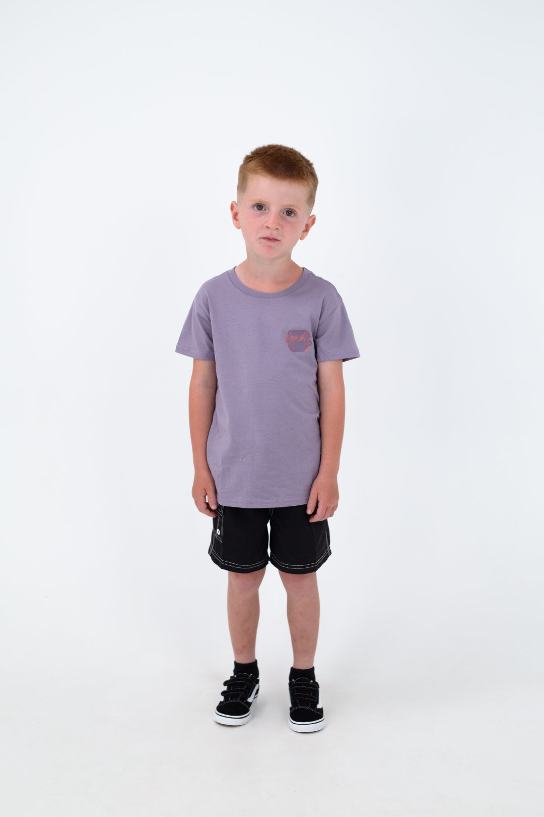 Billabong Groms Crayon Waves T-Shirt Purple