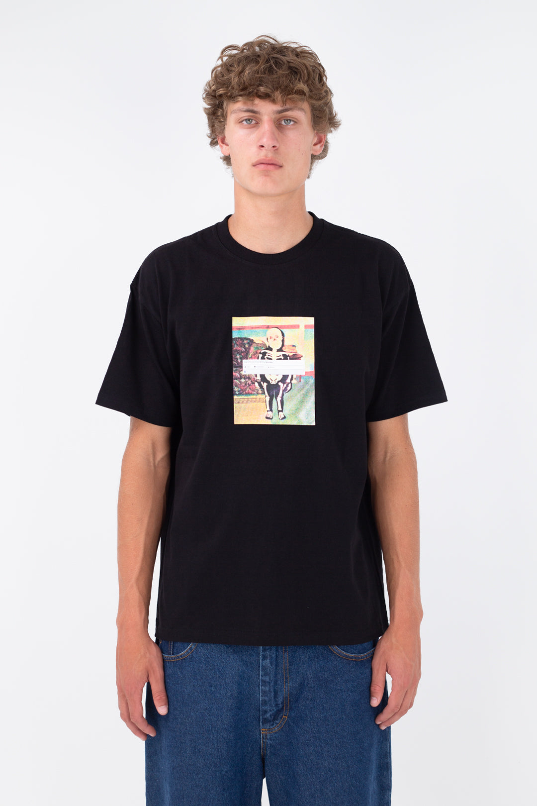 Polar Skate Co. Skeleton Kid Tee Black