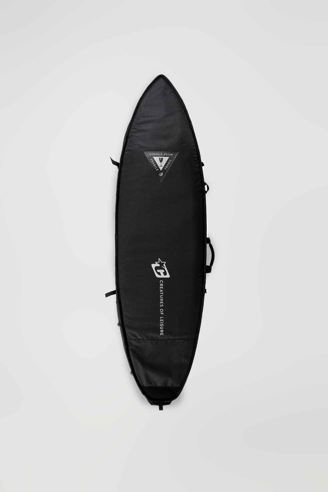 Creatures of Leisure 6'7 Shortboard DT2.0 Triple Board Bag Black Silver