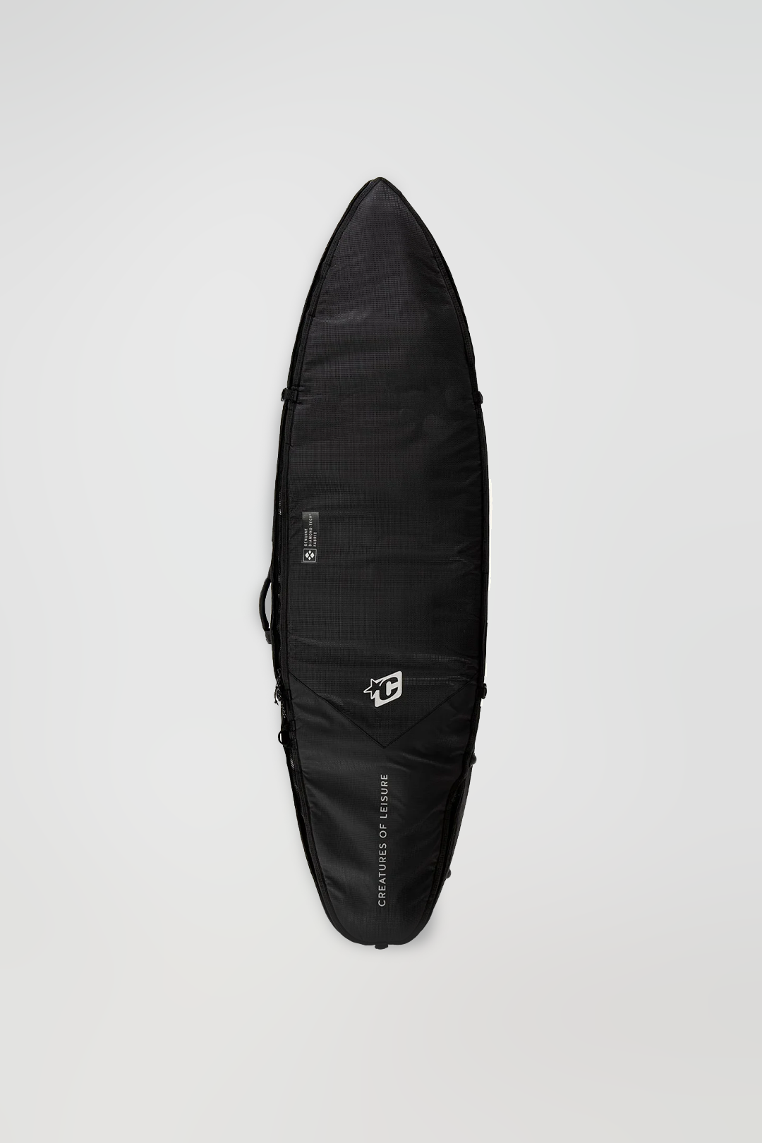 Creatures of Leisure 6'7 Shortboard DT2.0 Triple Board Bag Black Silver