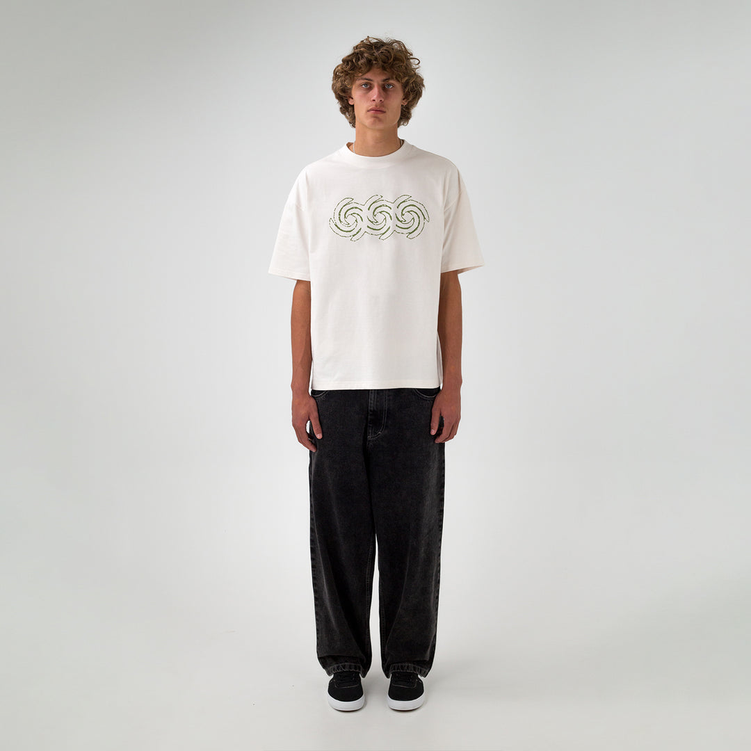 Greenroom Triple Swirl Tee Off-White