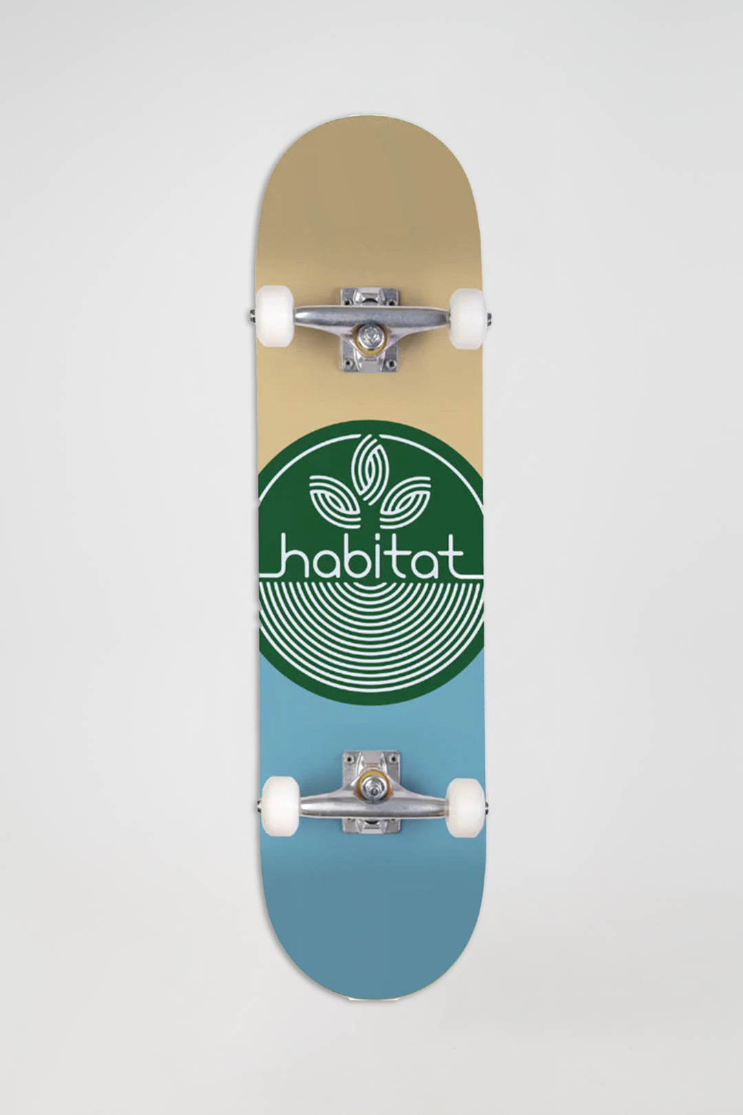 Habitat Leaf Dot Green Complete Skateboard 7.75"